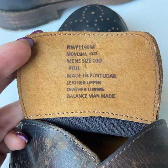 Robert Wayne Montana Buckle Leather Loafers SZ 10D main image 6